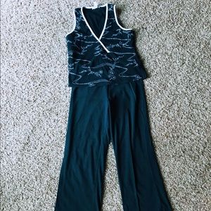 Alfani black pajama set